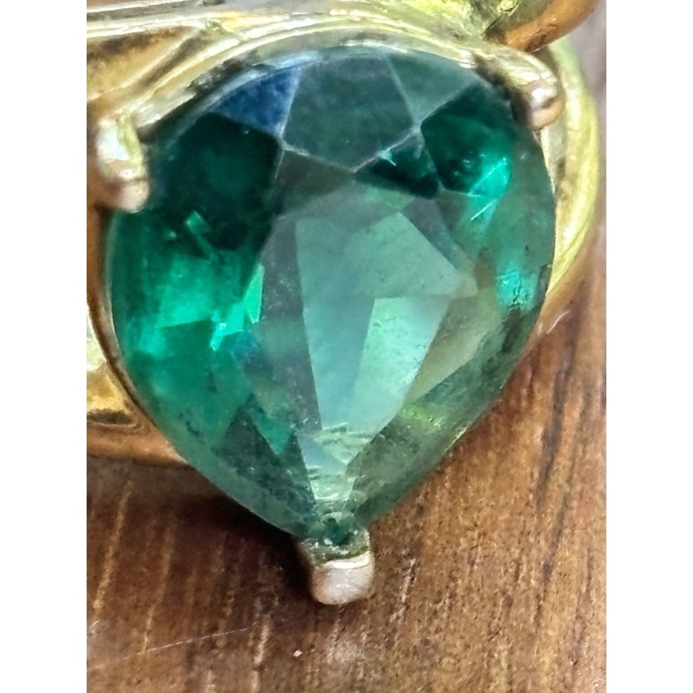 Ross Simons Sterling Silver Green Spinel Ring Size 4.75 - Picture 2 of 9